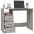 Escritorio con cajones contrachapada gris hormigón 102x50x76