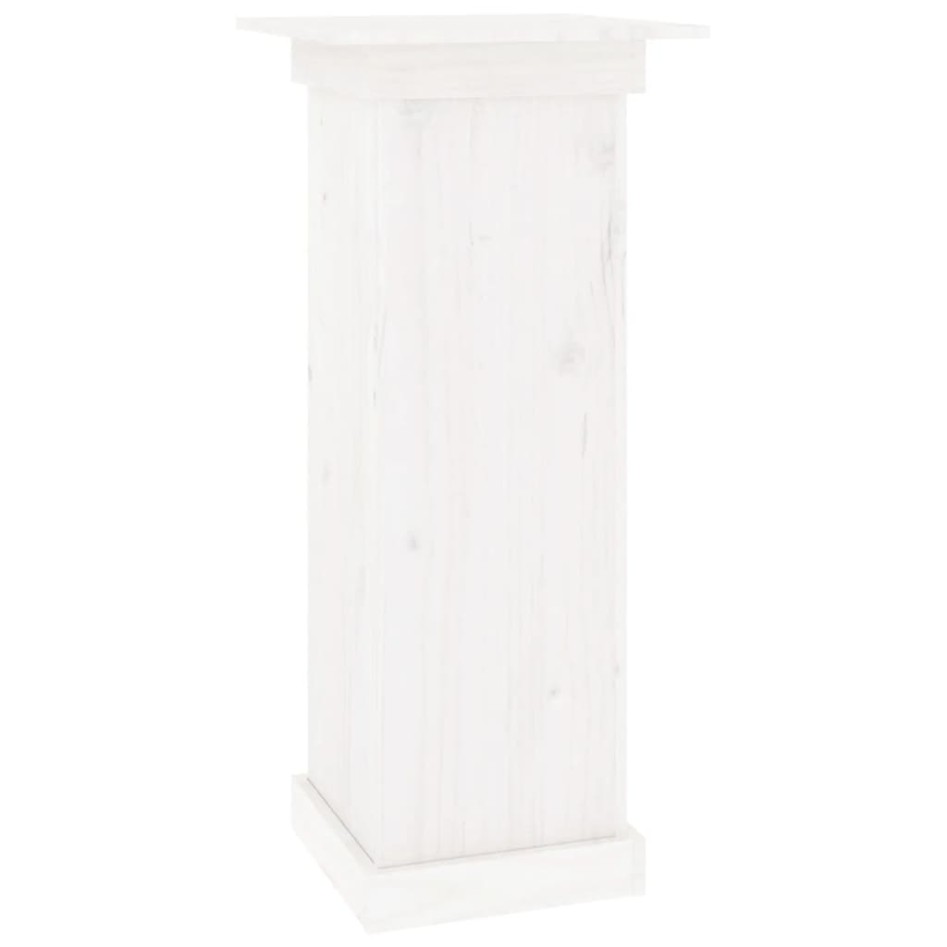Soporte para plantas madera maciza de pino blanco 40x40x90