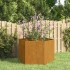 Jardinera de acero corten oxidado 60x60x45