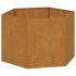 Jardinera de acero corten oxidado 60x60x45