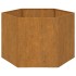 Jardinera de acero corten oxidado 60x60x45