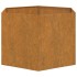 Jardinera de acero corten oxidado 60x60x45