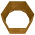 Jardinera de acero corten oxidado 60x60x45