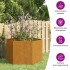Jardinera de acero corten oxidado 60x60x45