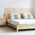 Cabecero de cama de pared madera maciza de pino 166x3x60