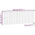 Cabecero de cama de pared madera maciza de pino 166x3x60