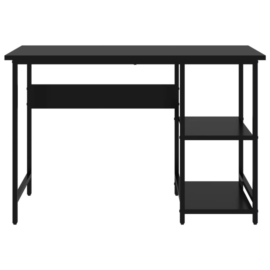 Escritorio para ordenador de MDF y metal negro 105x55x72
