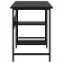 Escritorio para ordenador de MDF y metal negro 105x55x72