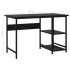 Escritorio para ordenador de MDF y metal negro 105x55x72