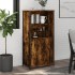 Aparador alto madera contrachapada roble ahumado 62x36x121,5