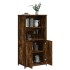Aparador alto madera contrachapada roble ahumado 62x36x121,5