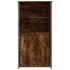 Aparador alto madera contrachapada roble ahumado 62x36x121,5