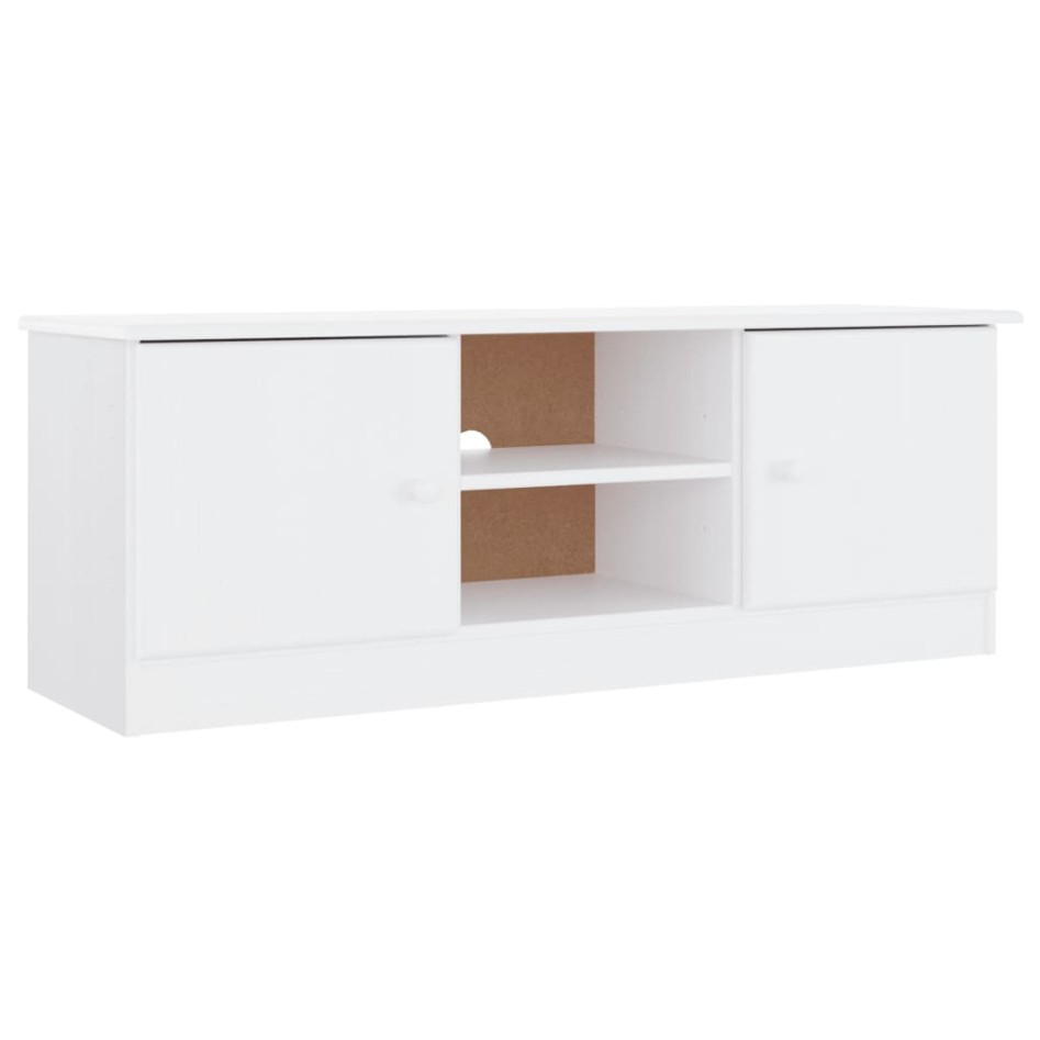 Mueble de TV ALTA madera maciza de pino blanco 112x35x41