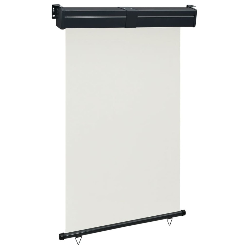 Toldo lateral de balcón color crema 125x250