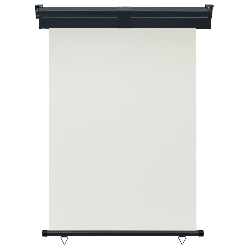 Toldo lateral de balcón color crema 125x250