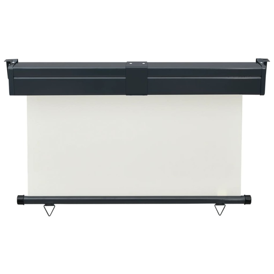 Toldo lateral de balcón color crema 125x250