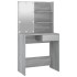Tocador con LED gris sonoma 74,5x40x141