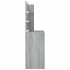 Tocador con LED gris sonoma 74,5x40x141