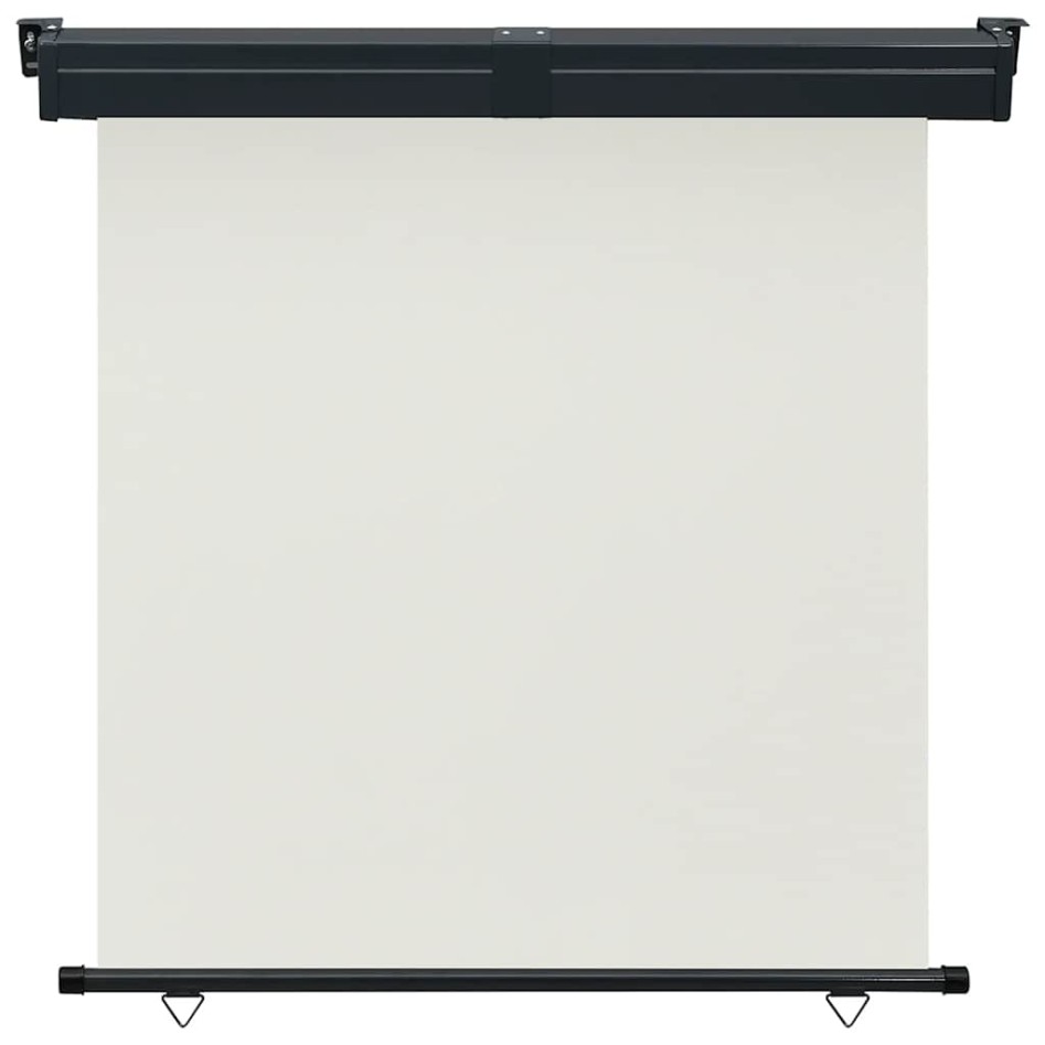 Toldo lateral de balcón color crema 165x250