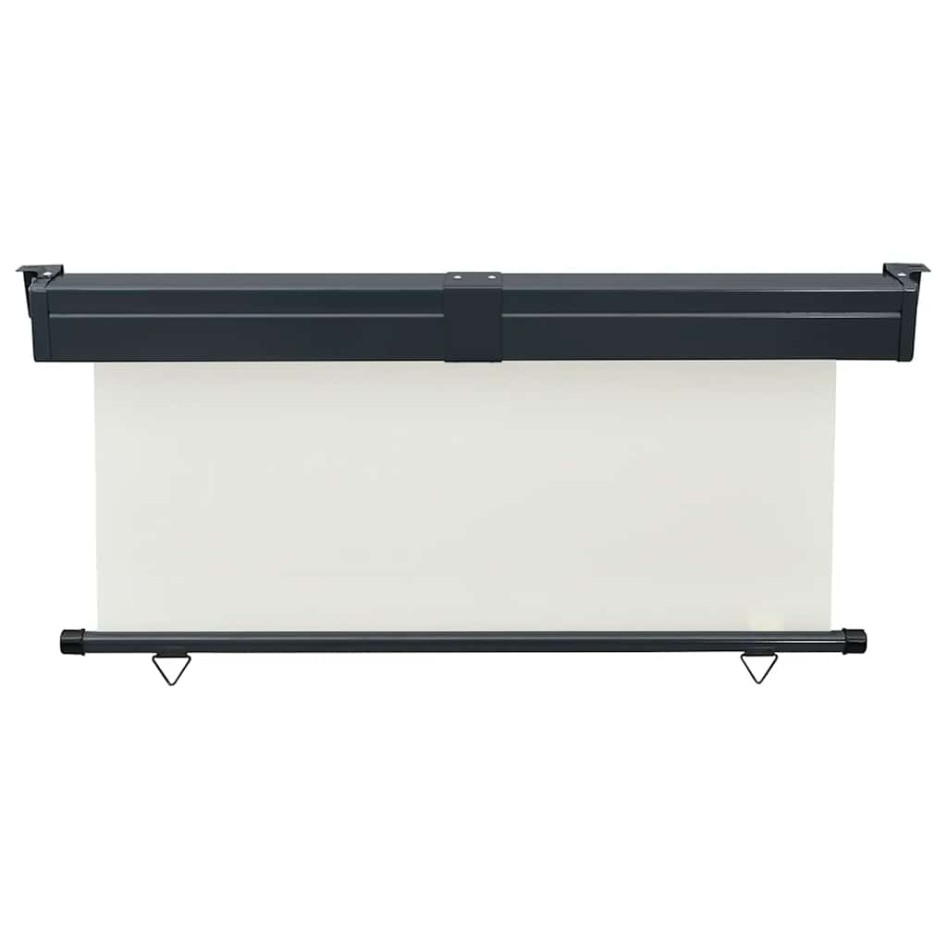 Toldo lateral de balcón color crema 165x250