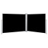 Toldo lateral retráctil negro 140x1000