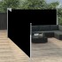 Toldo lateral retráctil negro 140x1000
