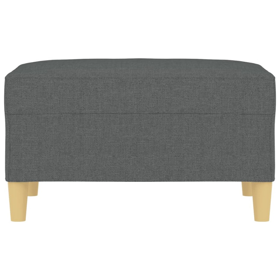 Reposapiés de tela gris oscuro 70x55x41