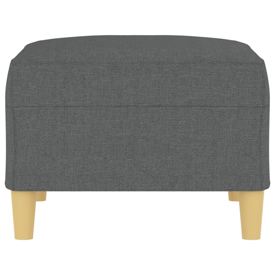 Reposapiés de tela gris oscuro 70x55x41