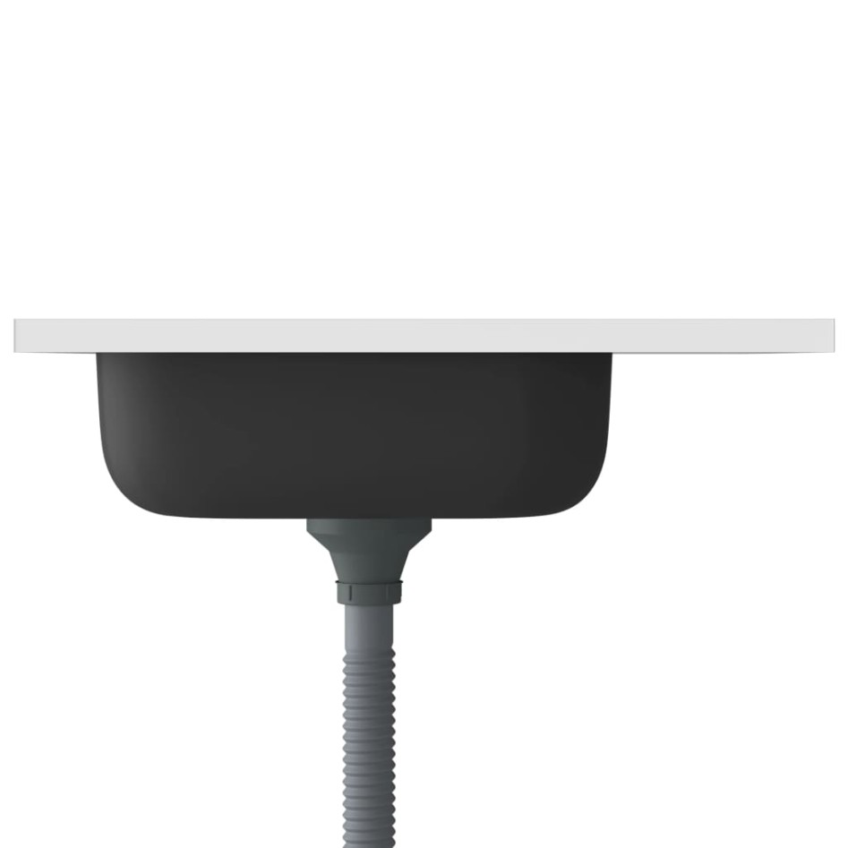 Fregadero de cocina con escurridor acero inox 600x500x155