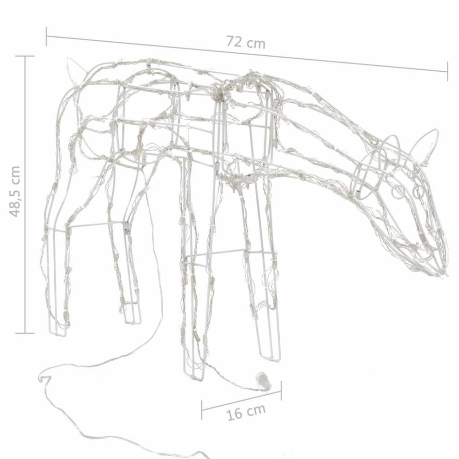 Renos de Navidad de luces 229 LEDs 3