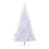 Medio árbol de Navidad artificial con soporte PVC blanco 240