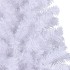 Medio árbol de Navidad artificial con soporte PVC blanco 240