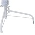 Medio árbol de Navidad artificial con soporte PVC blanco 240