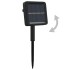 Tira de luces solares LED 5 uds blanco cálido