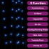 Tiras de luces solares LED 5 uds azul