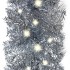 Guirnalda de Navidad con luces LED plateado 10