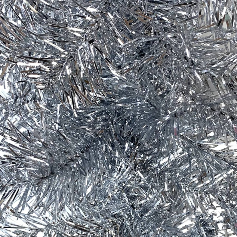 Guirnalda de Navidad con luces LED plateado 10