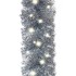 Guirnalda de Navidad con luces LED plateado 10