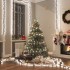 Tira de luces de racimo con 2000 LED PVC blanco frío 17