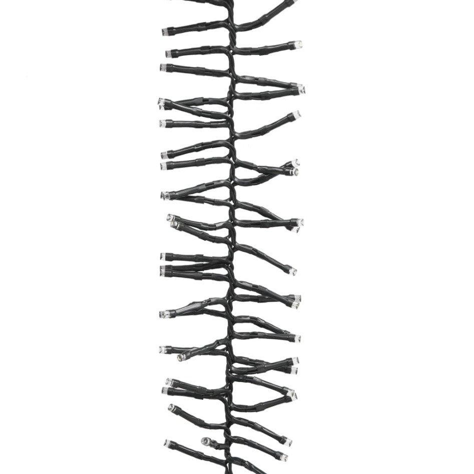 Tira de luces de racimo con 3000 LED PVC azul 23