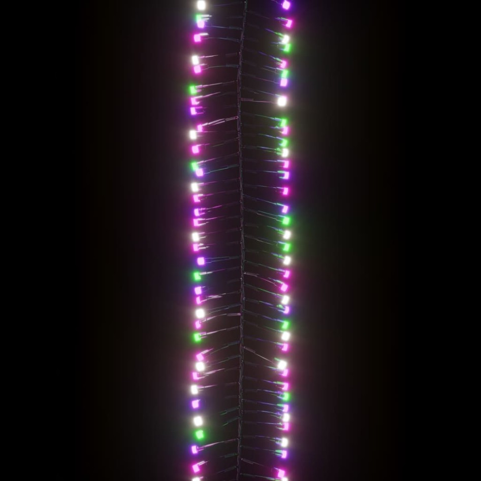 Tira de luces de racimo con 3000 LED PVC pastel multicolor 23