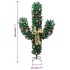 Cactus de Navidad con soporte y LED verde 210 cm