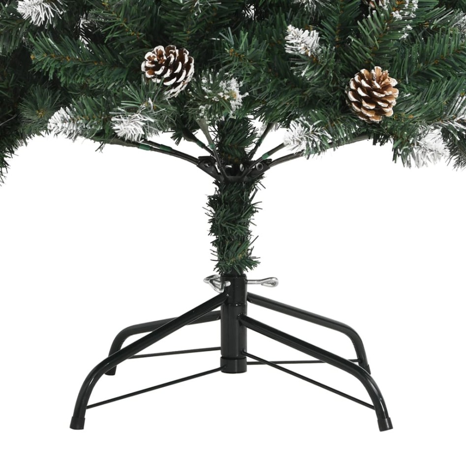 Árbol de Navidad artificial con soporte PVC verde 210