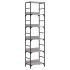 Estantería de madera de ingeniería gris Sonoma 50x33x188,5