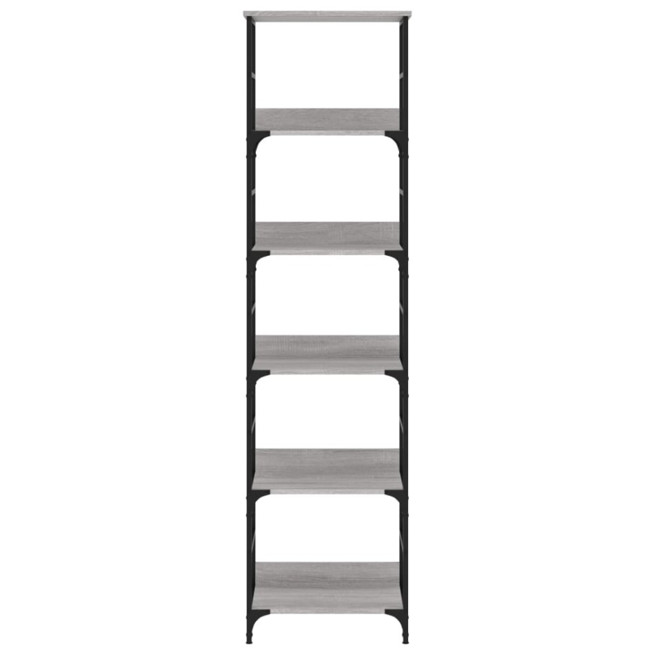 Estantería de madera de ingeniería gris Sonoma 50x33x188,5