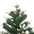 Árbol de Navidad artificial con bisagras y nieve flocada 180
