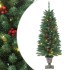 Árboles de Navidad artificiales 2 uds 100 LED verde 120