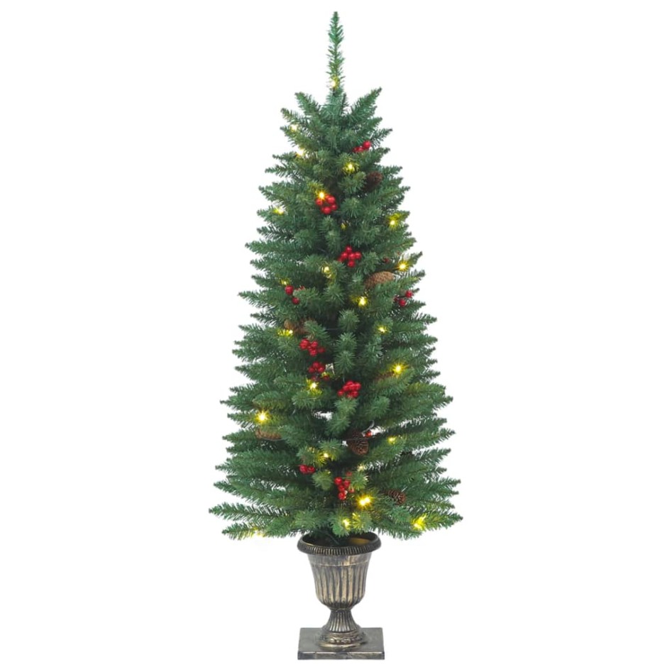 Árboles de Navidad artificiales 2 uds 100 LED verde 120