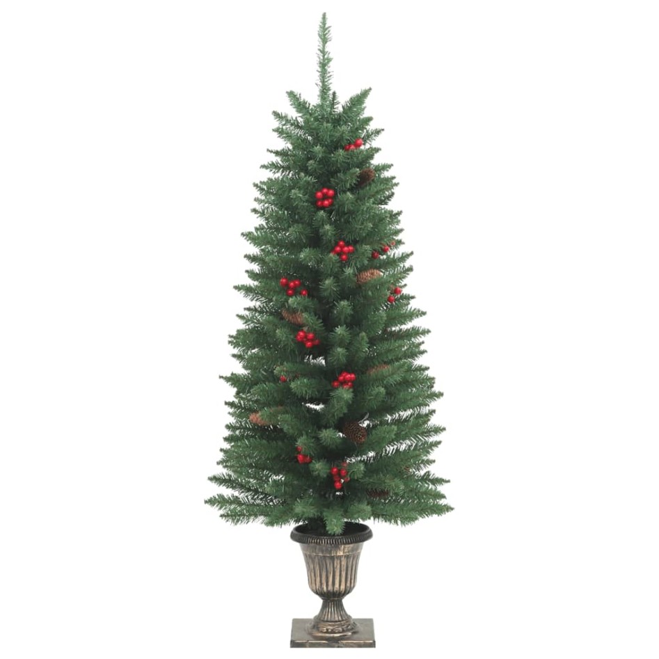 Árboles de Navidad artificiales 2 uds 100 LED verde 120