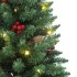 Árboles de Navidad artificiales 2 uds 100 LED verde 120